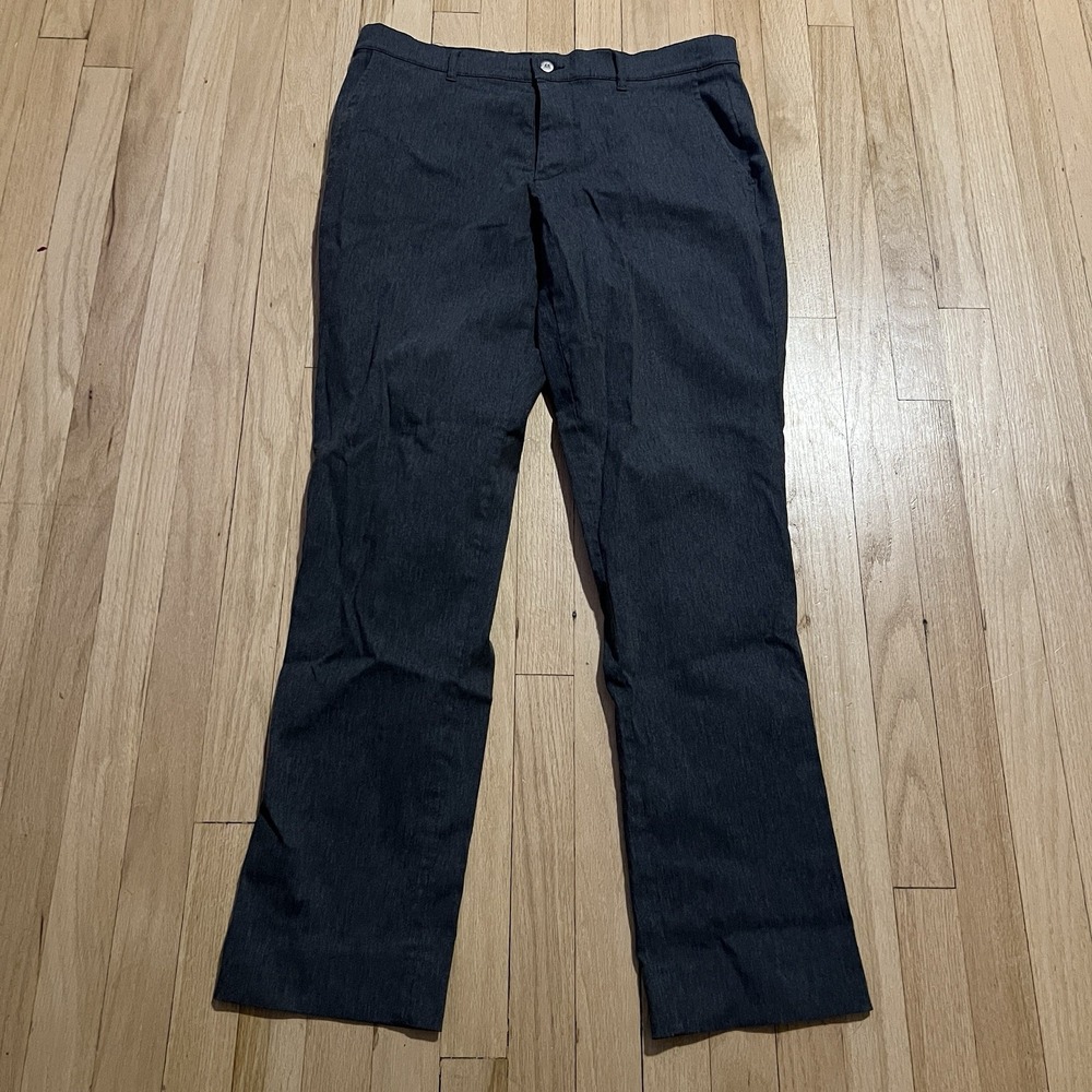 Mizzen + Main Pants Mens 34 (Fits 34x32) Performance Chino Unhemmed‎ Stretch